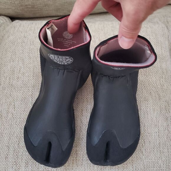 🌊 RIP CURL 🌊 NEW! Rubber Soul Plus 3MM Split Toe Surf Booties -[Size 6, Black] - Picture 7 of 15